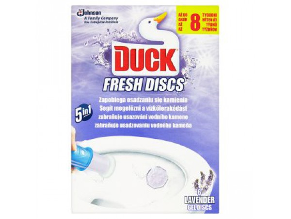 Duck Освежитель для унитаза в дозировочном шприце Диски частоты с ароматом лаванды 36 мл